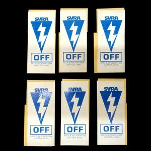 SVRA Race Restoration Dayton Ohio Off Sticker Decal Lot Of 6 Vintage 90s NOS